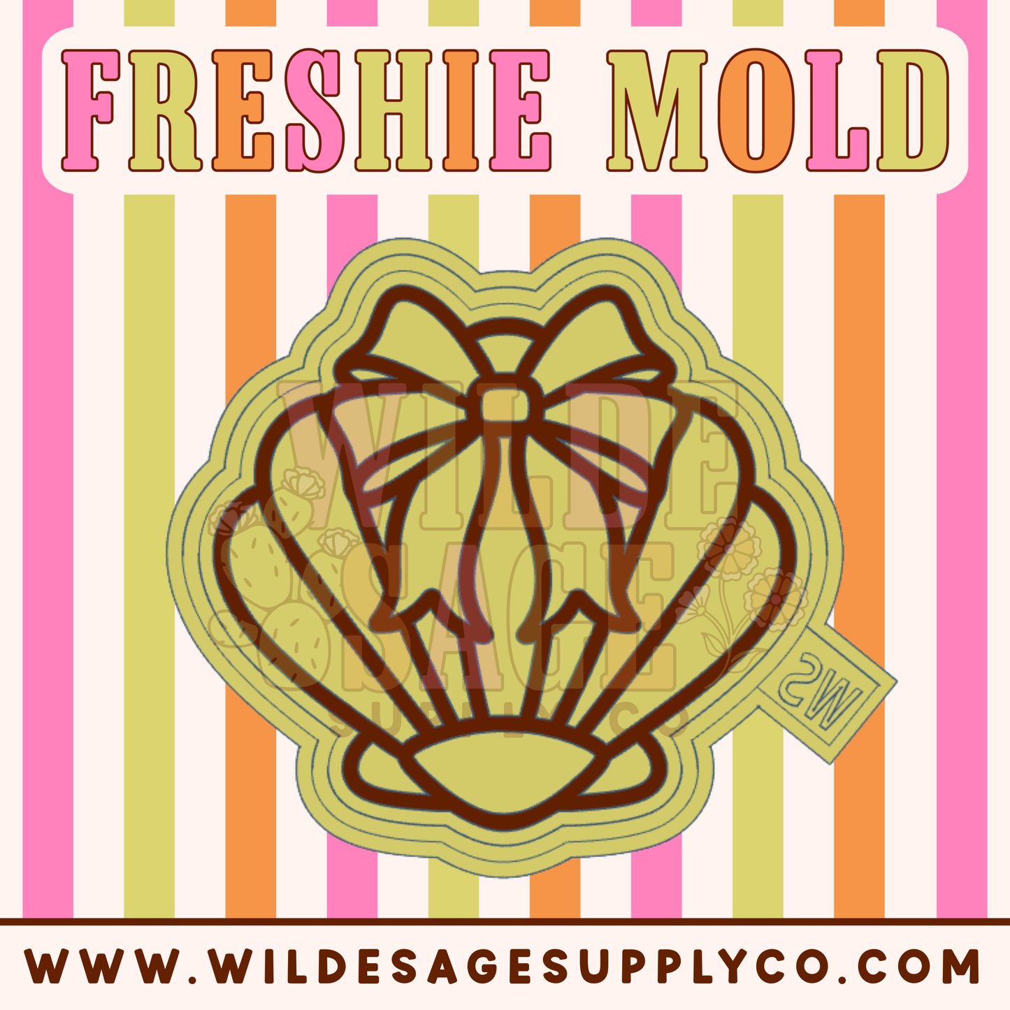 Clam Shell with Bow Mold