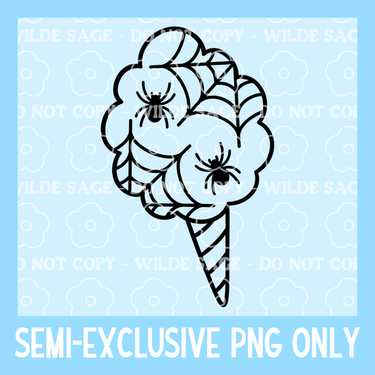 Spooky Cotton Candy Freshie PNG