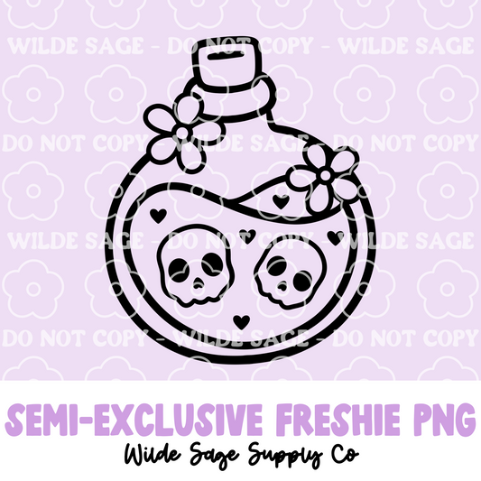 Skull Potion Freshie PNG