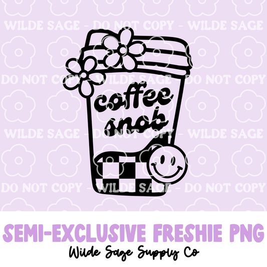 Coffee Snob Freshie PNG