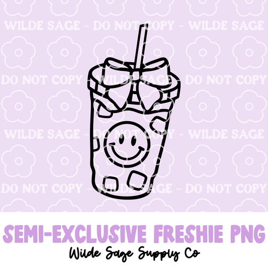 Smile Coffee Freshie PNG