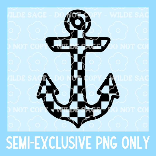 Checker Anchor Freshie PNG