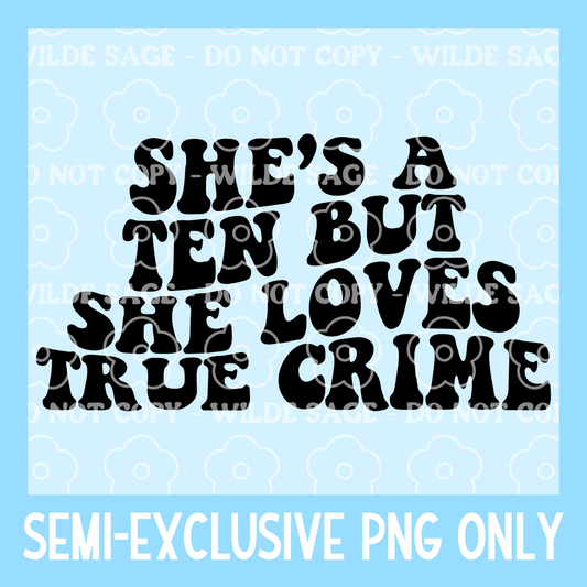 Wavy True Crime Freshie PNG