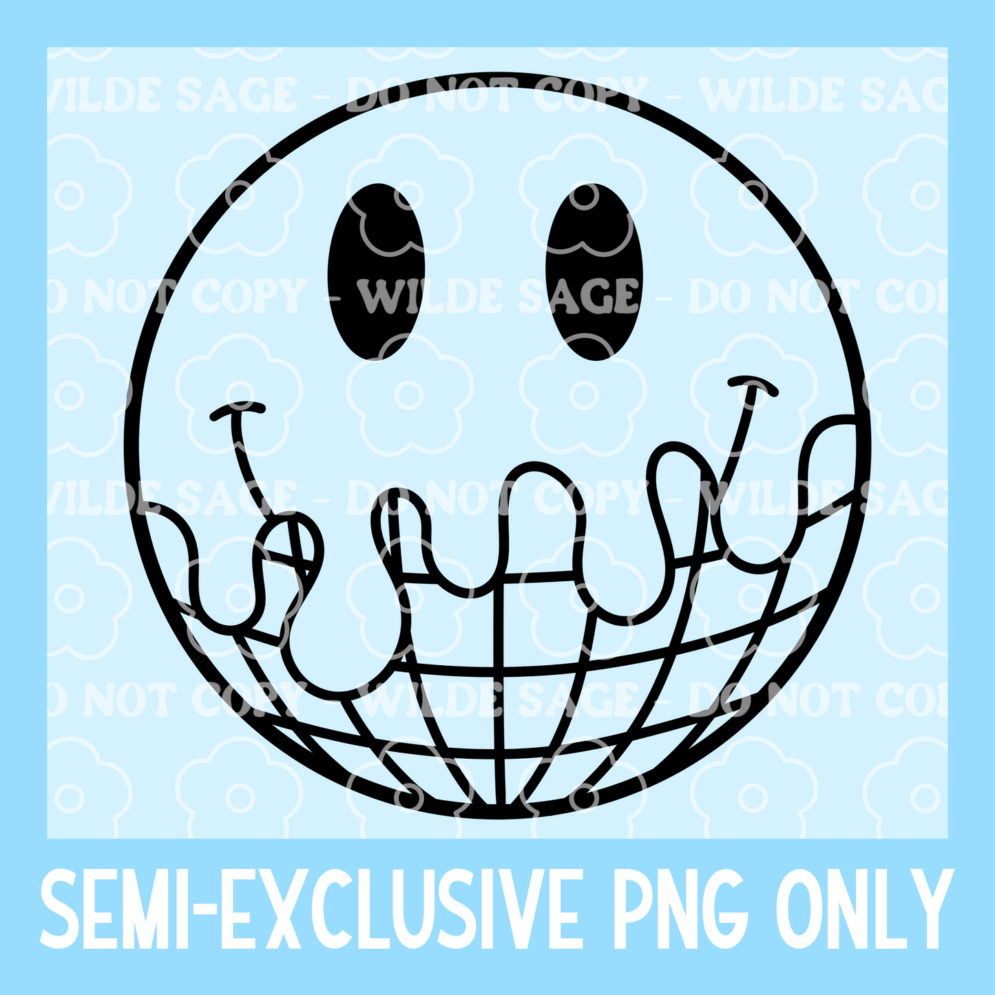 Drip Smile Disco Freshie PNG