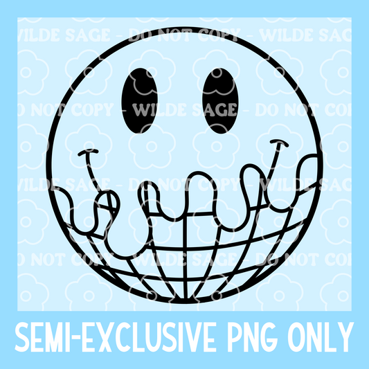 Drip Smile Disco Freshie PNG