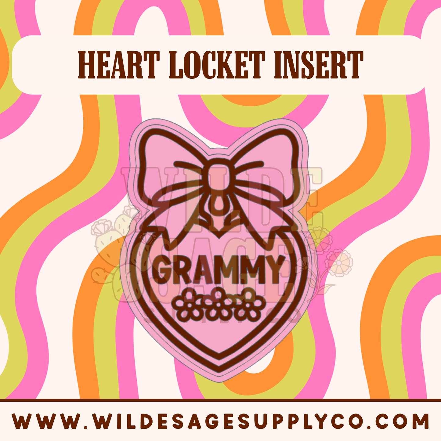 Grammy Insert - Heart Locket