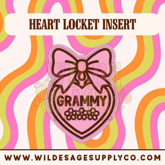 Grammy Insert - Heart Locket