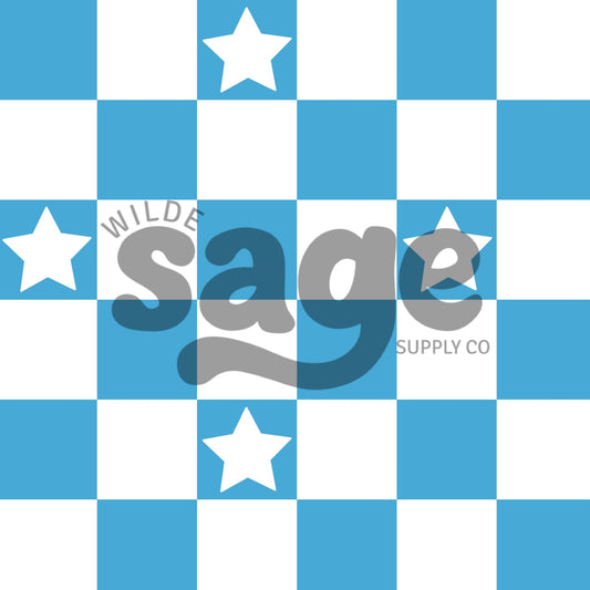 Blue Star Checker FOJ Seamless