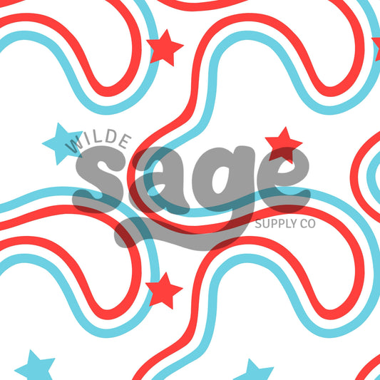Wavy Stars FOJ Seamless