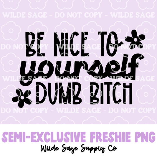 Be Nice to Yourself Freshie PNG