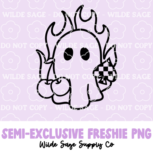 Fire Ghost Freshie PNG