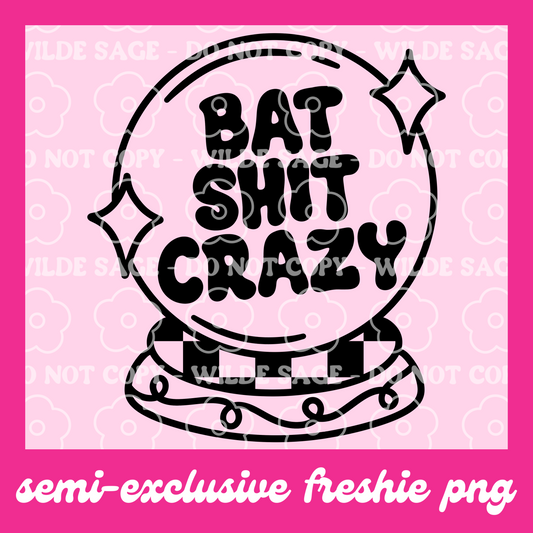 Bat Crazy Freshie PNG