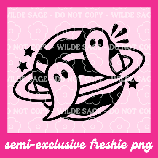 Ghost Planet Freshie PNG