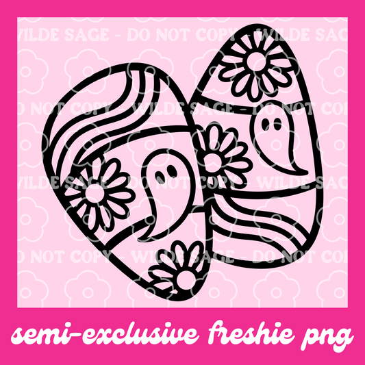 Ghost Candy Corn Freshie PNG