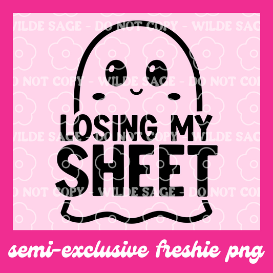 Losing My Sheet Freshie PNG and STL
