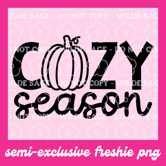 Cozy Season Freshie PNG and STL