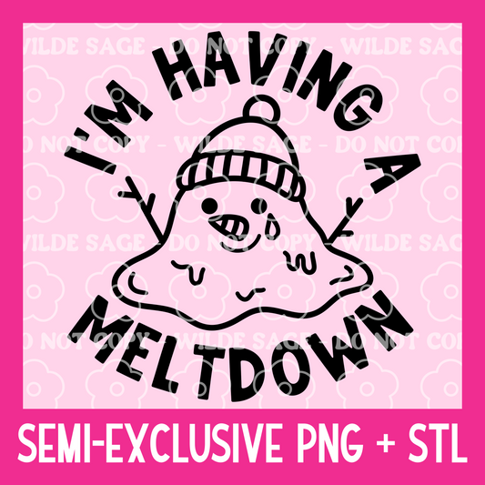 Meltdown Freshie PNG and STL