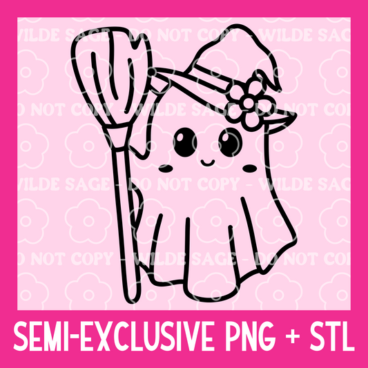 Witch Ghost Freshie PNG and STL