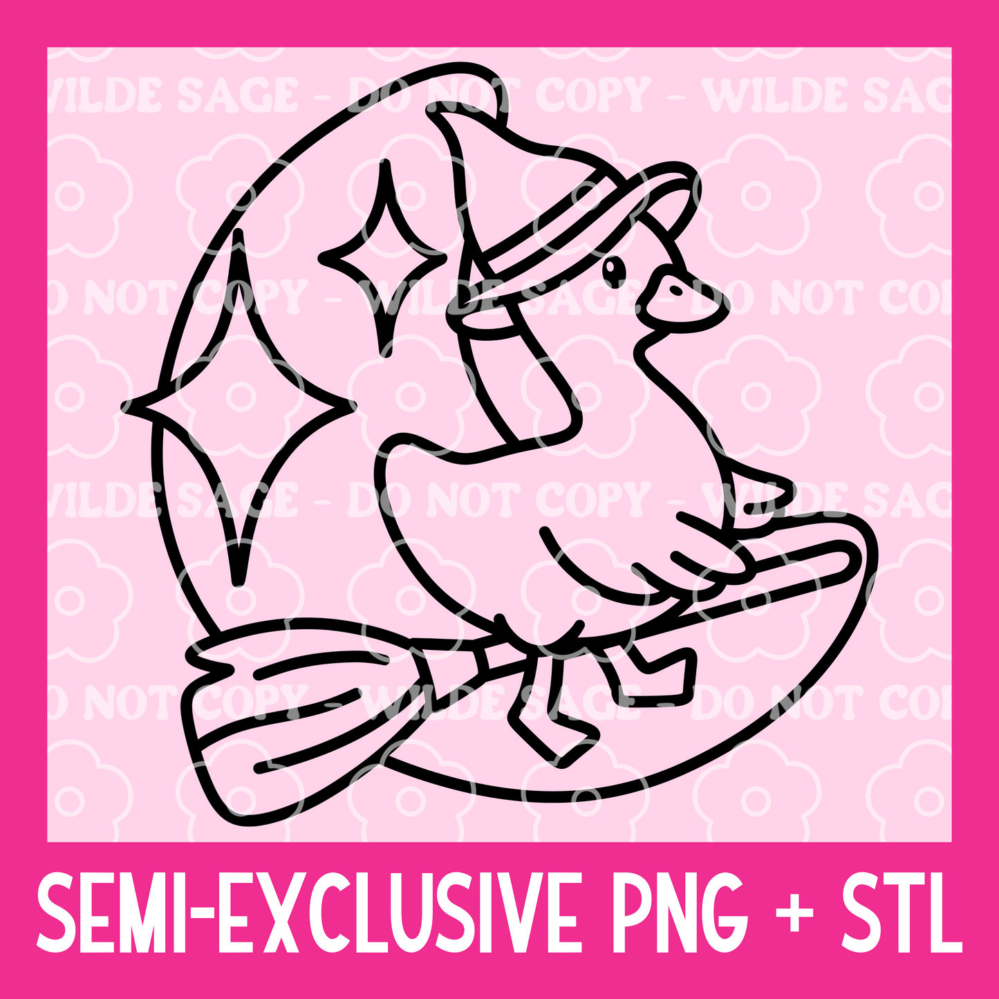 Witch Goose Freshie PNG and STL