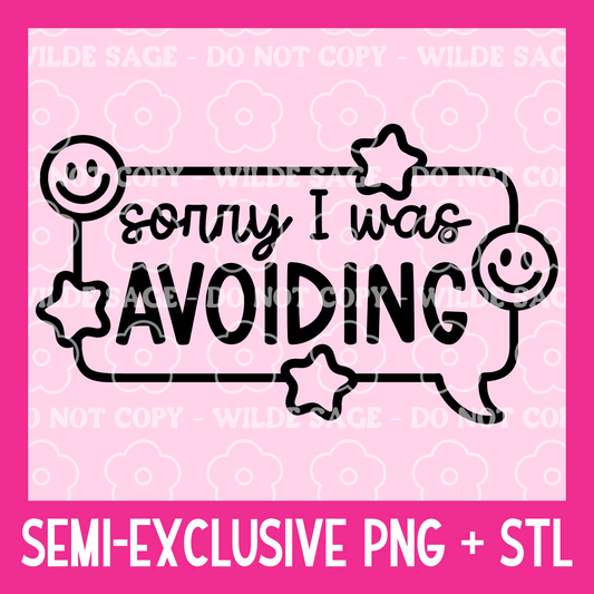 Sorry Avoiding Freshie PNG and STL