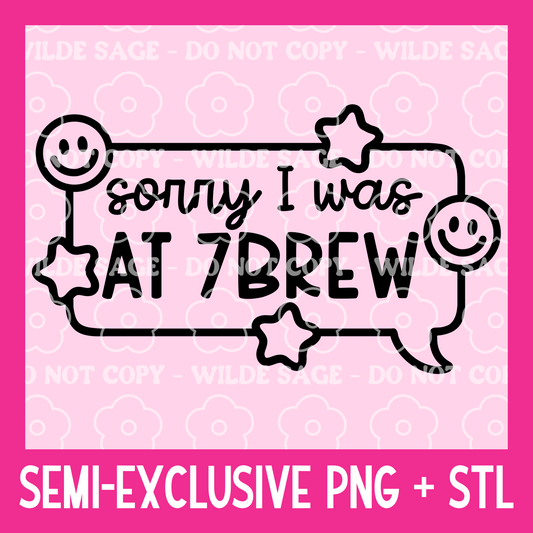 Sorry 7 B Freshie PNG and STL