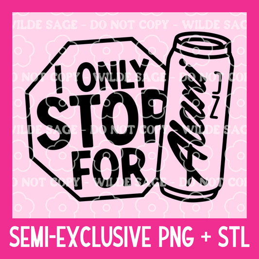 Stop Alani Freshie PNG and STL