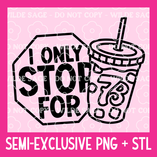 Stop 7 B Freshie PNG and STL