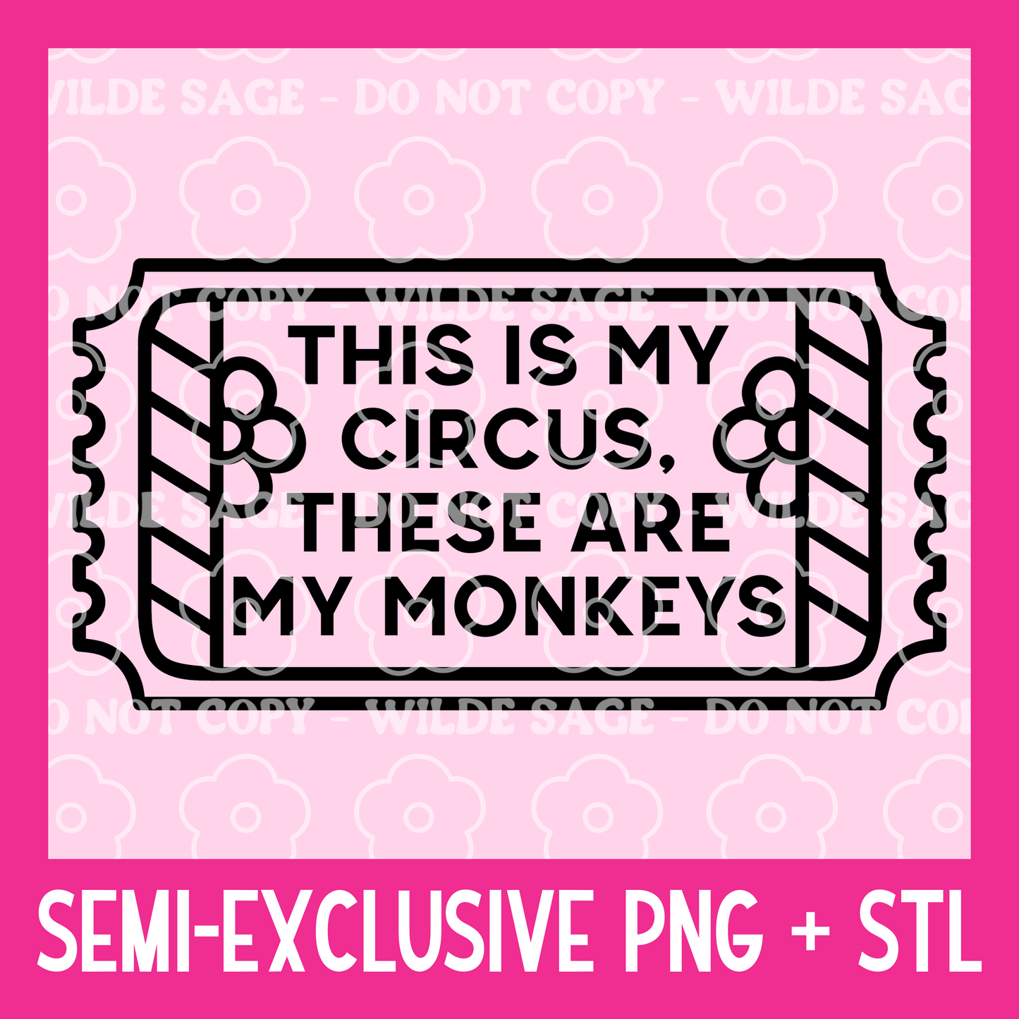 My Circus Freshie PNG and STL