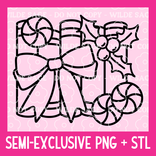 Bow Books Freshie PNG and STL