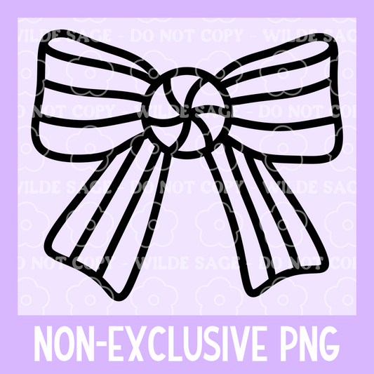 Peppermint Bow PNG
