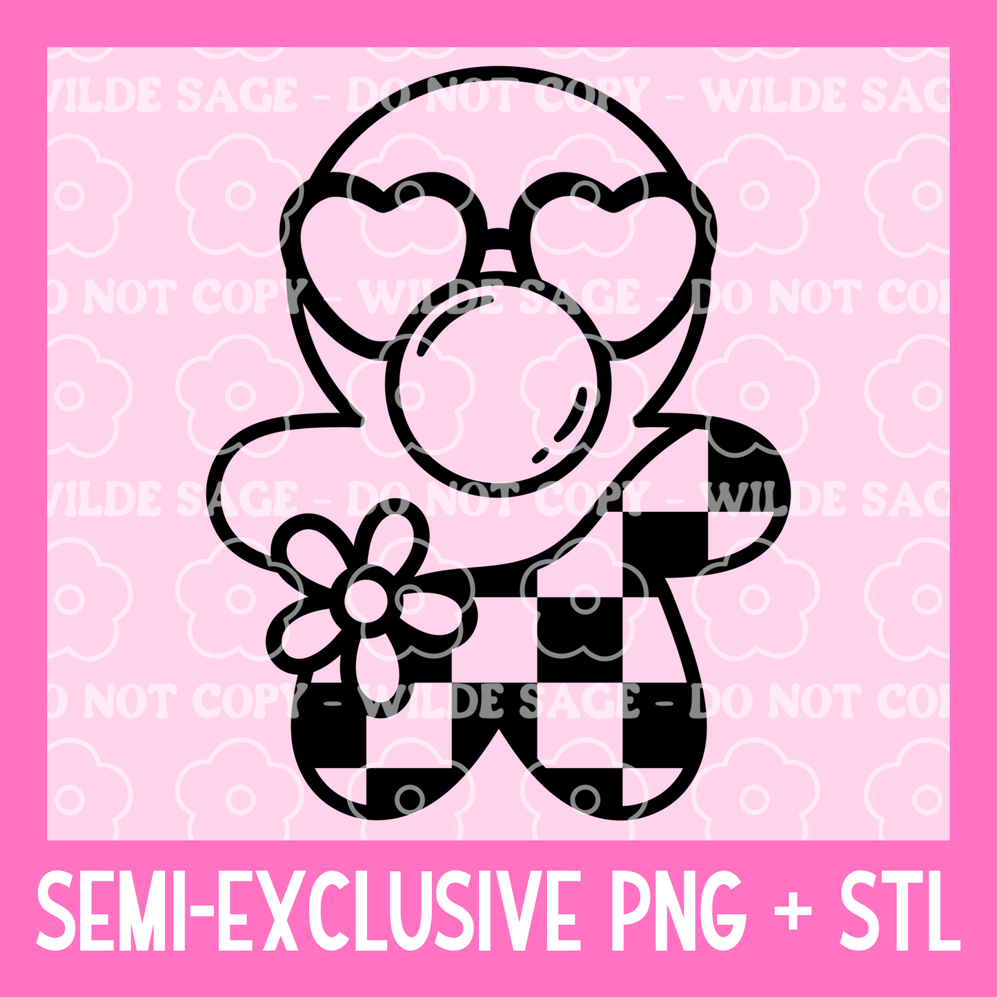 Groovy Gingerbread Freshie PNG and STL