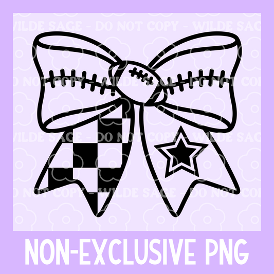 Cowboys Football Bow PNG