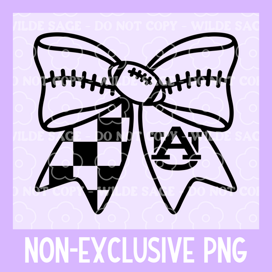 Auburn Football Bow PNG