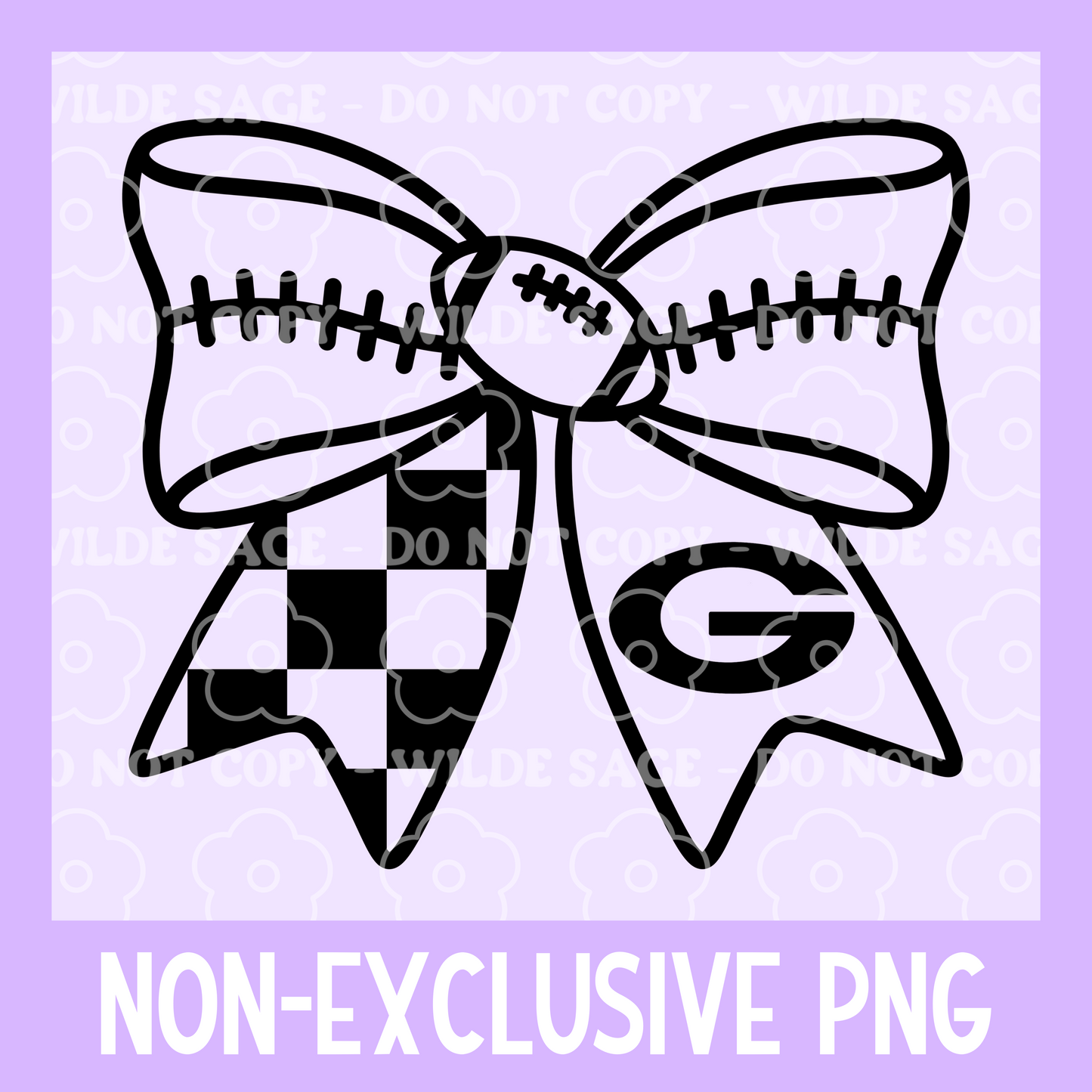 Packers Football Bow PNG