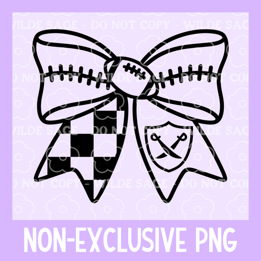 Raiders Football Bow PNG