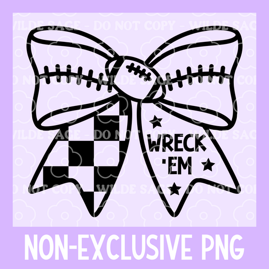 Texas Tech Football Bow PNG
