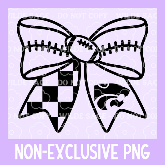 KSU Football Bow PNG