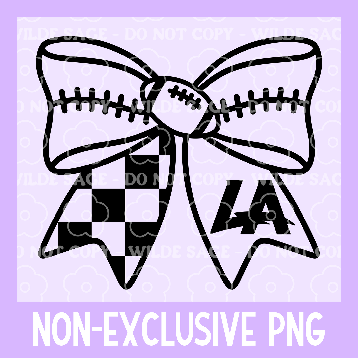 Chargers Football Bow PNG