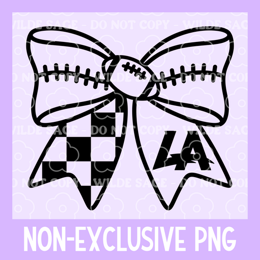 Chargers Football Bow PNG