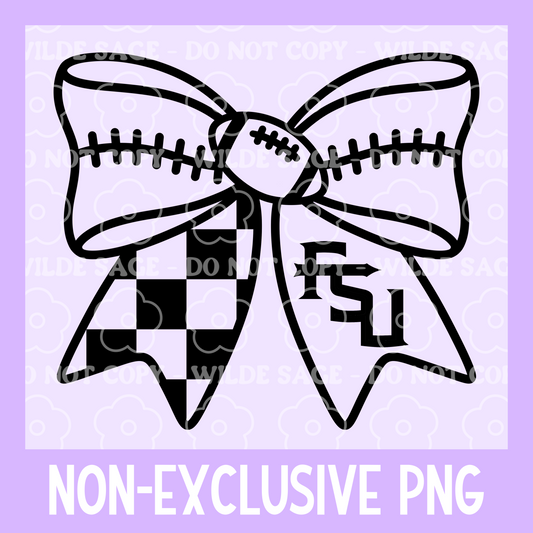 Seminoles Football Bow PNG
