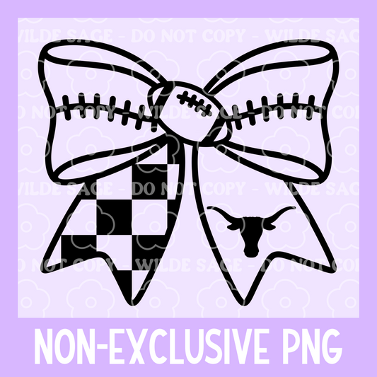 Longhorns Football Bow PNG