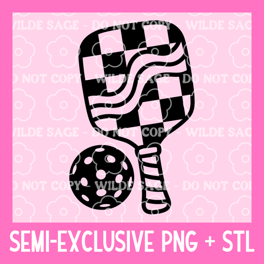 Pickleball Freshie PNG and STL