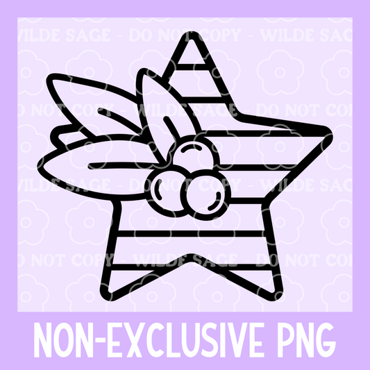Mistletoe Star PNG