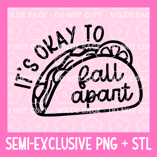 Fall Apart Freshie PNG and STL