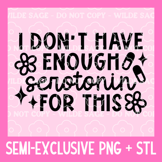 Serotonin Freshie PNG and STL
