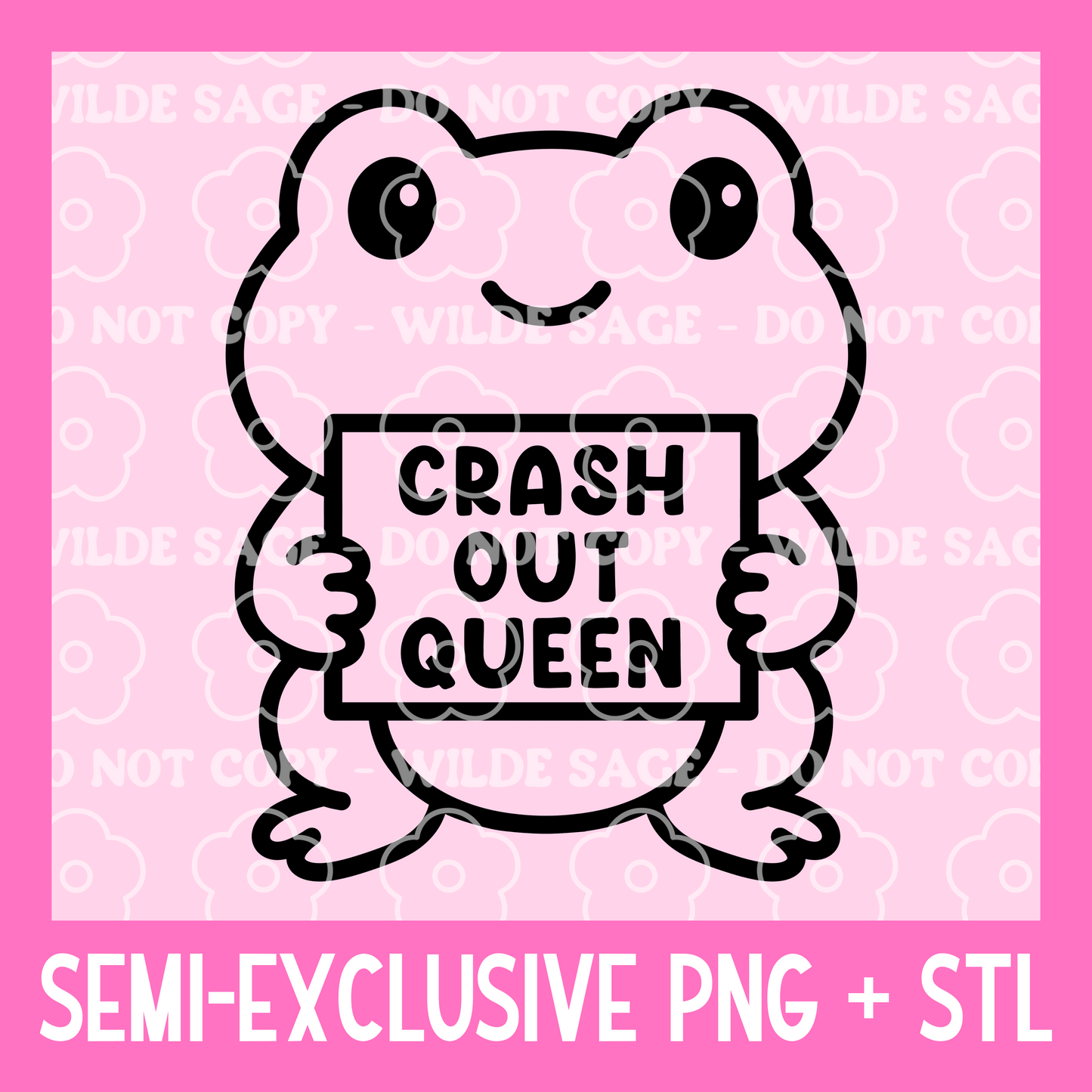 Crash Out Freshie PNG and STL