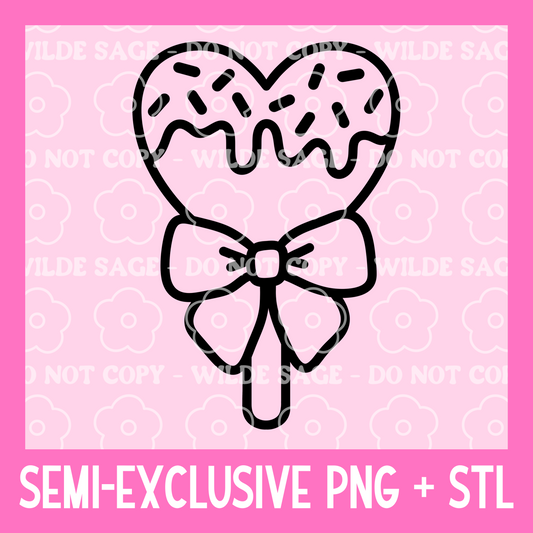Heart Pop Freshie PNG and STL