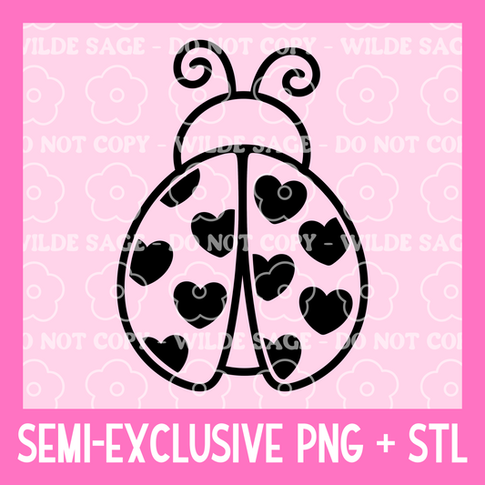 Ladybug Freshie PNG and STL