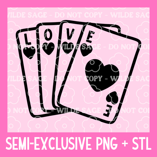 Love Cards Freshie PNG and STL