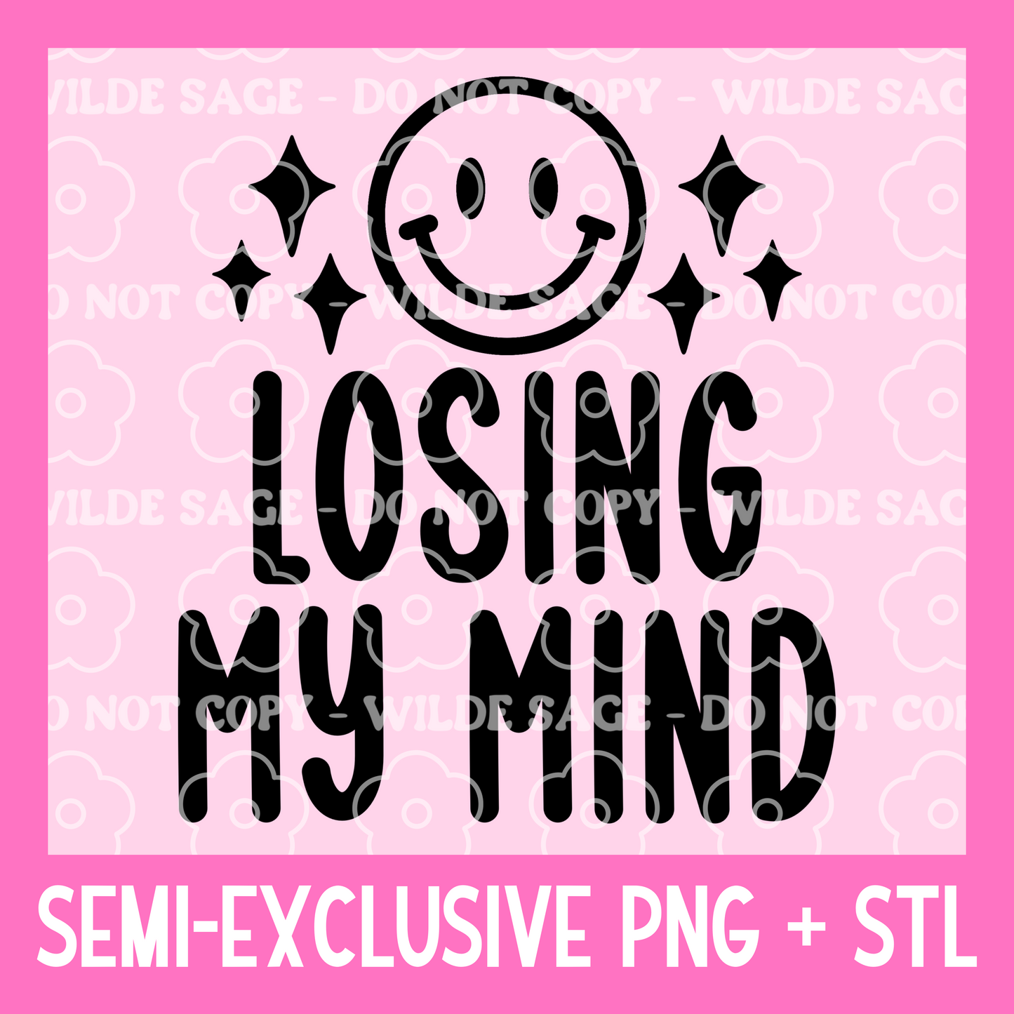 Losing My Mind PNG and STL